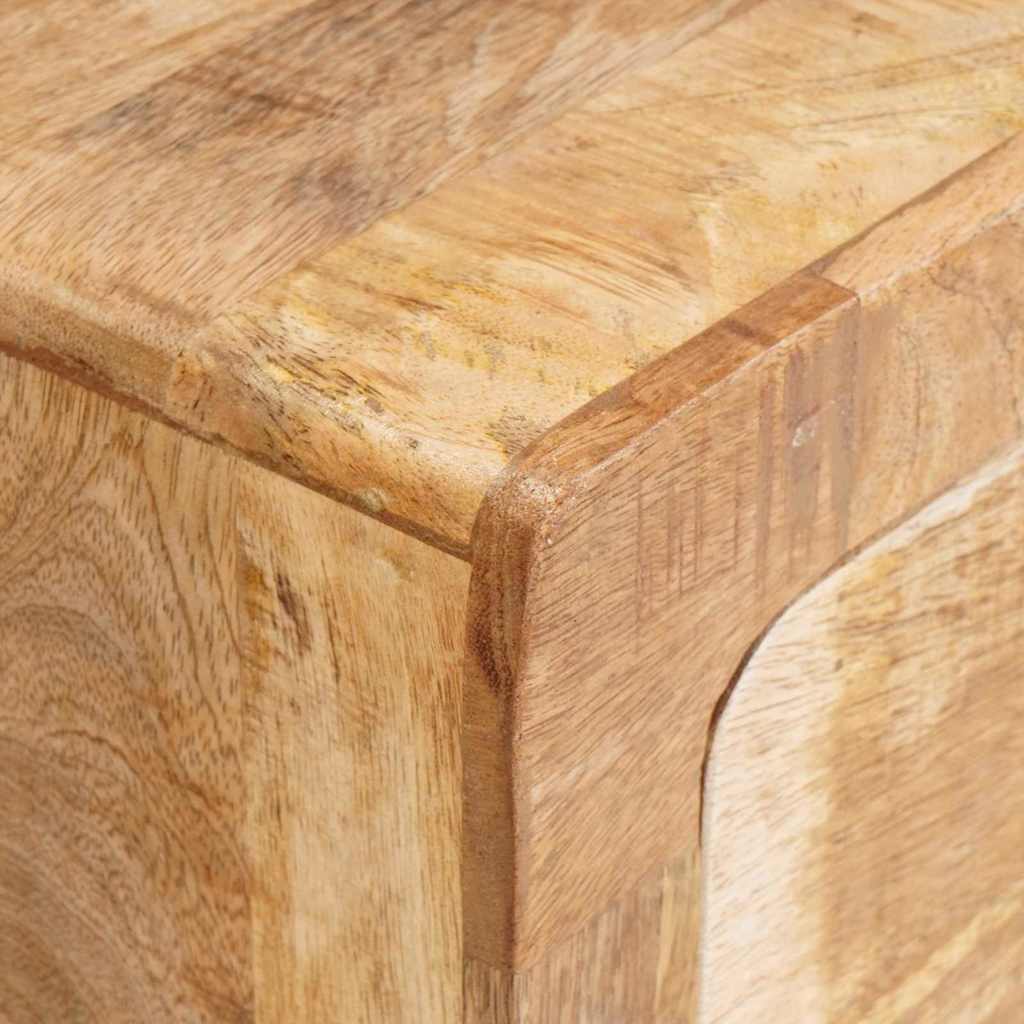 Endebord med skuffe Brun 40 x 32 x 46 cm Massivt mangotræ