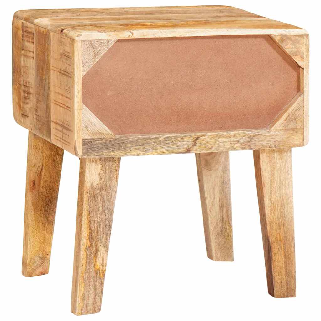 Endebord med skuffe Brun 40 x 32 x 46 cm Massivt mangotræ