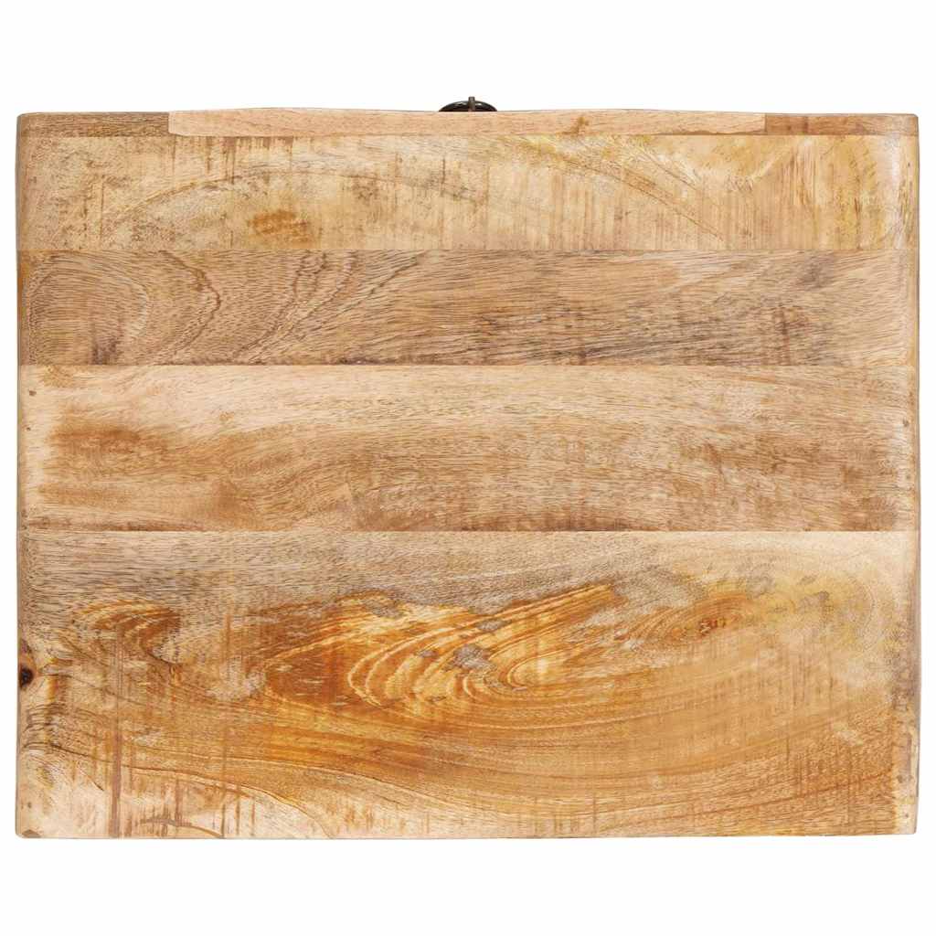 Endebord med skuffe Brun 40 x 32 x 46 cm Massivt mangotræ