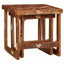 Indskudsborde 2 stk. Brun 46 x 46 x 45 cm Solid genbrugs træ