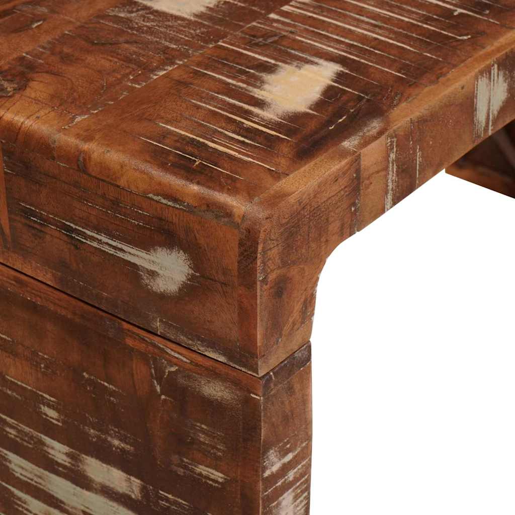 Nesting Bord 3 stk. Brun 82 x 40 x 46 cm Solid genbrugs træ