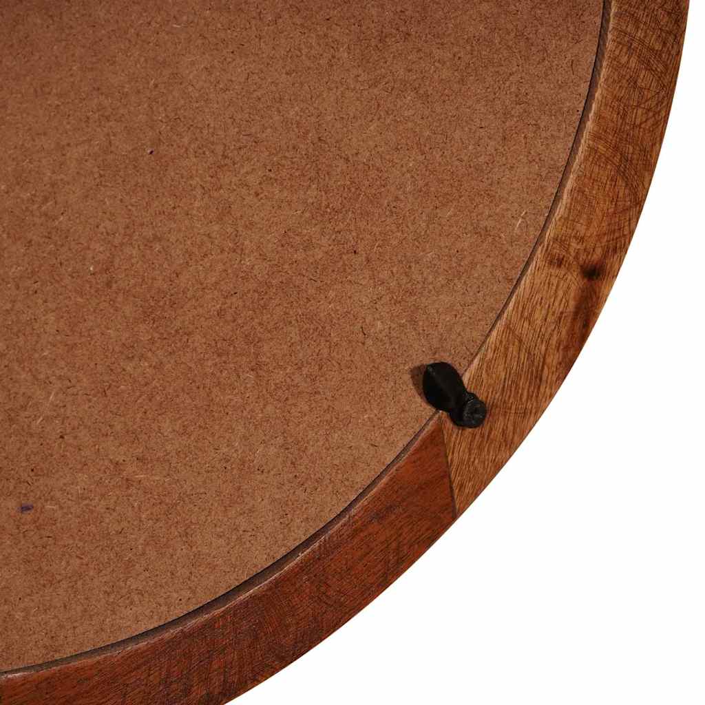Klædeskab med spejl Brun 90 x 76 x 45 cm Solid genbrugs træ