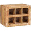 Vinfad med opbevaring Brun 44 x 30 x 35 cm Massivt mangotræ