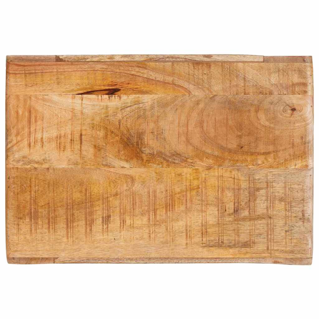 Vinfad med opbevaring Brun 44 x 30 x 35 cm Massivt mangotræ