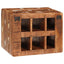 Vinfad med opbevaring Brun 44 x 30 x 35 cm Solid genbrugs træ