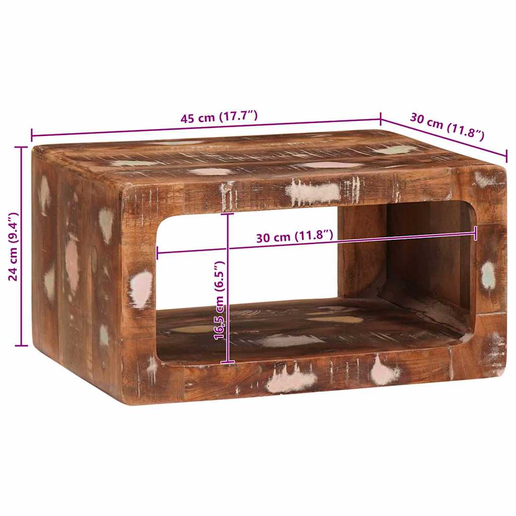Sengebord Brun 45 x 30 x 24 cm Solid genbrugs træ