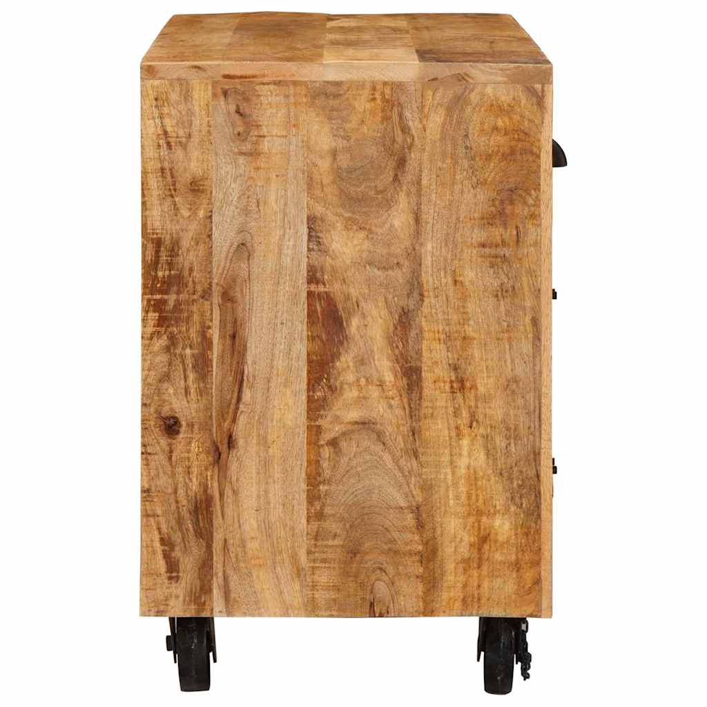 Sideskab med skuffe Brun 70 x 38 x 63 cm Massivt mangotræ