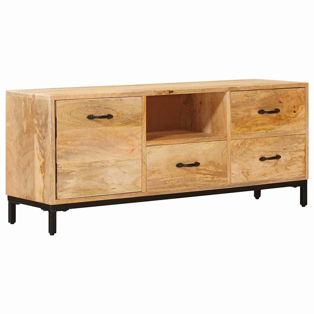 TV-borde med skuffe Brun 110 x 30 x 46 cm Massivt mangotræ