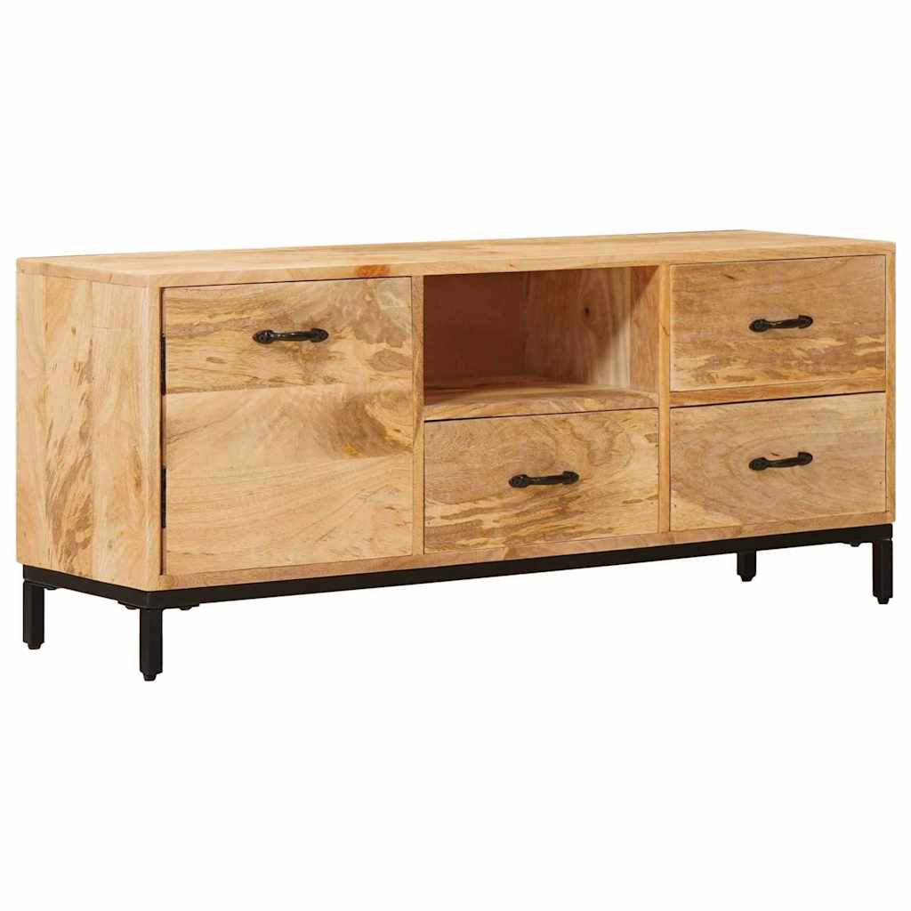 TV-borde med skuffe Brun 110 x 30 x 46 cm Massivt mangotræ