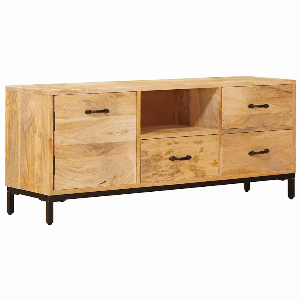 TV-borde med skuffe Brun 110 x 30 x 46 cm Massivt mangotræ