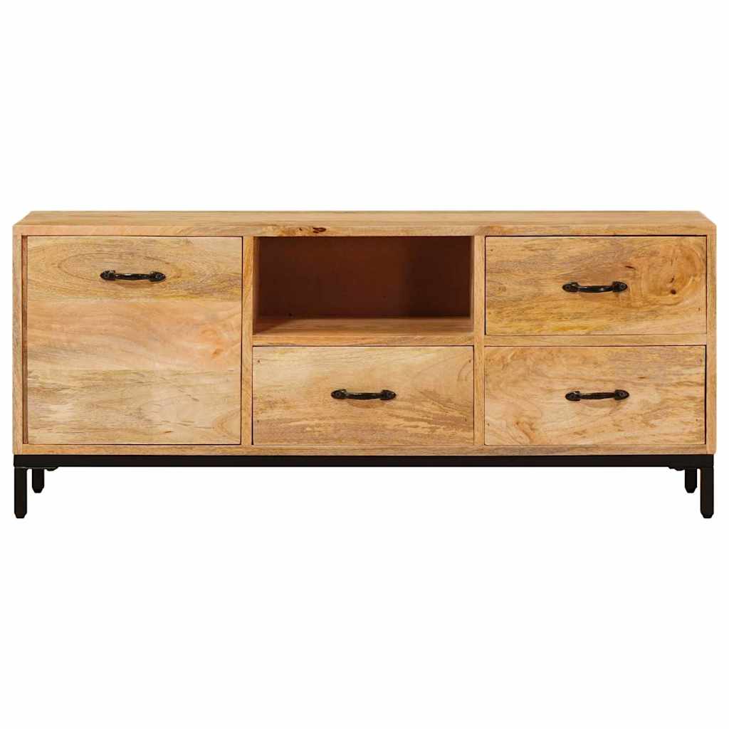 TV-borde med skuffe Brun 110 x 30 x 46 cm Massivt mangotræ