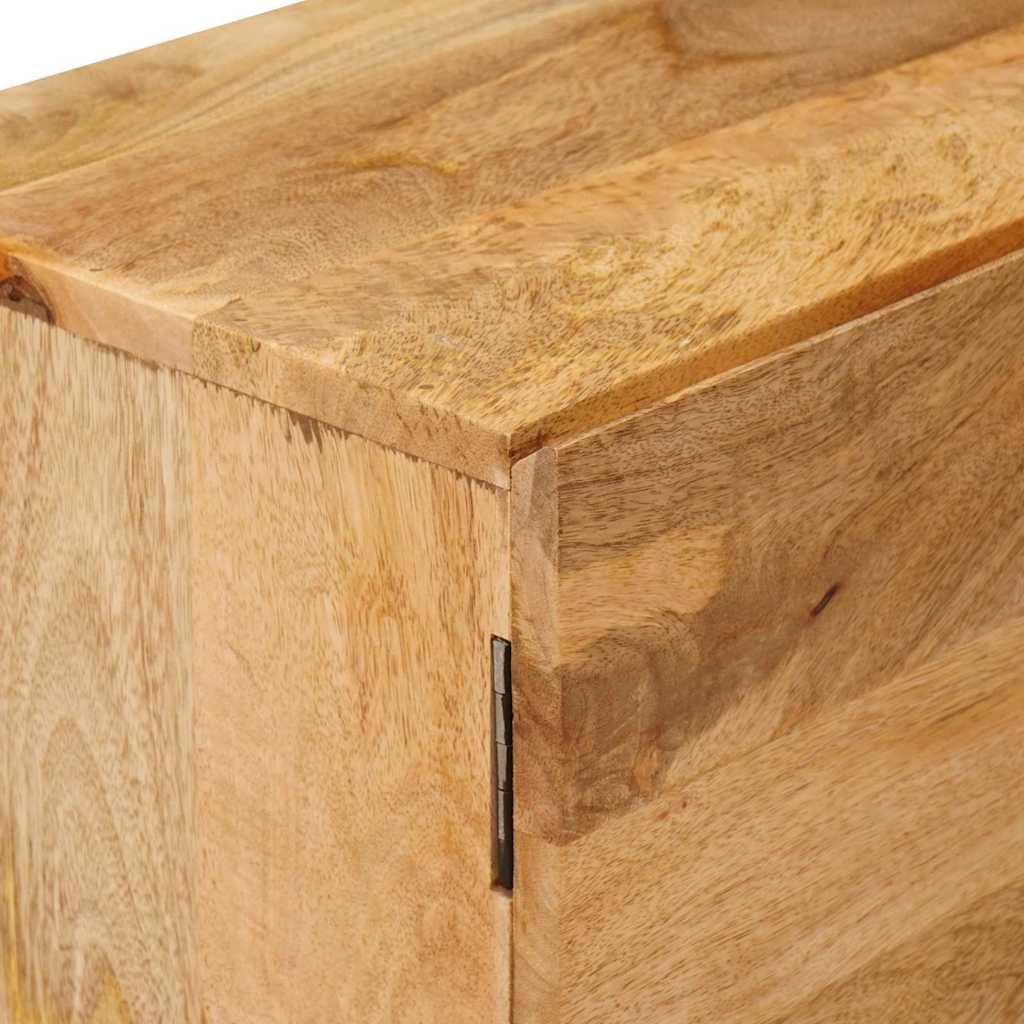 Opbevaringsskabe med dør Brun 110 x 30 x 40 cm Massivt mangotræ