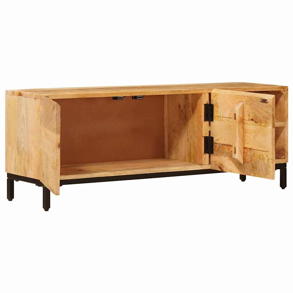Opbevaringsskabe med dør Brun 110 x 30 x 40 cm Massivt mangotræ