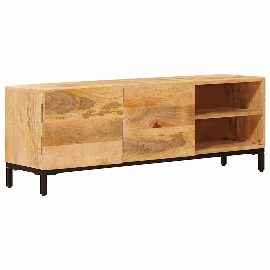 Opbevaringsskabe med dør Brun 110 x 30 x 40 cm Massivt mangotræ