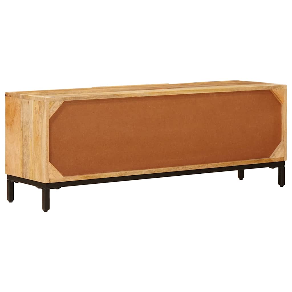 Opbevaringsskabe med dør Brun 110 x 30 x 40 cm Massivt mangotræ