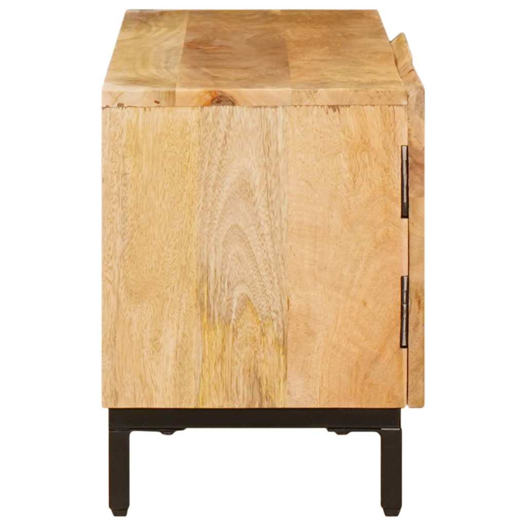 Opbevaringsskabe med dør Brun 110 x 30 x 40 cm Massivt mangotræ
