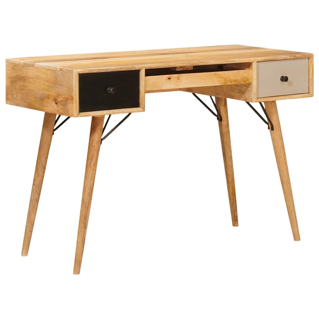 Skrivebord med skuffe Brun 110 x 55 x 76 cm Massivt mangotræ