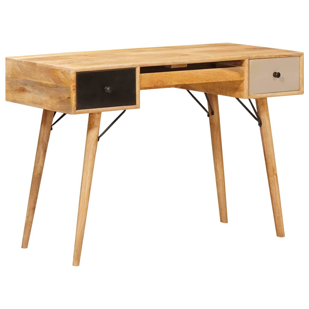 Skrivebord med skuffe Brun 110 x 55 x 76 cm Massivt mangotræ
