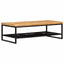 Sofabord Brun og sort 110 x 55 x 35 cm Massivt mangotræ