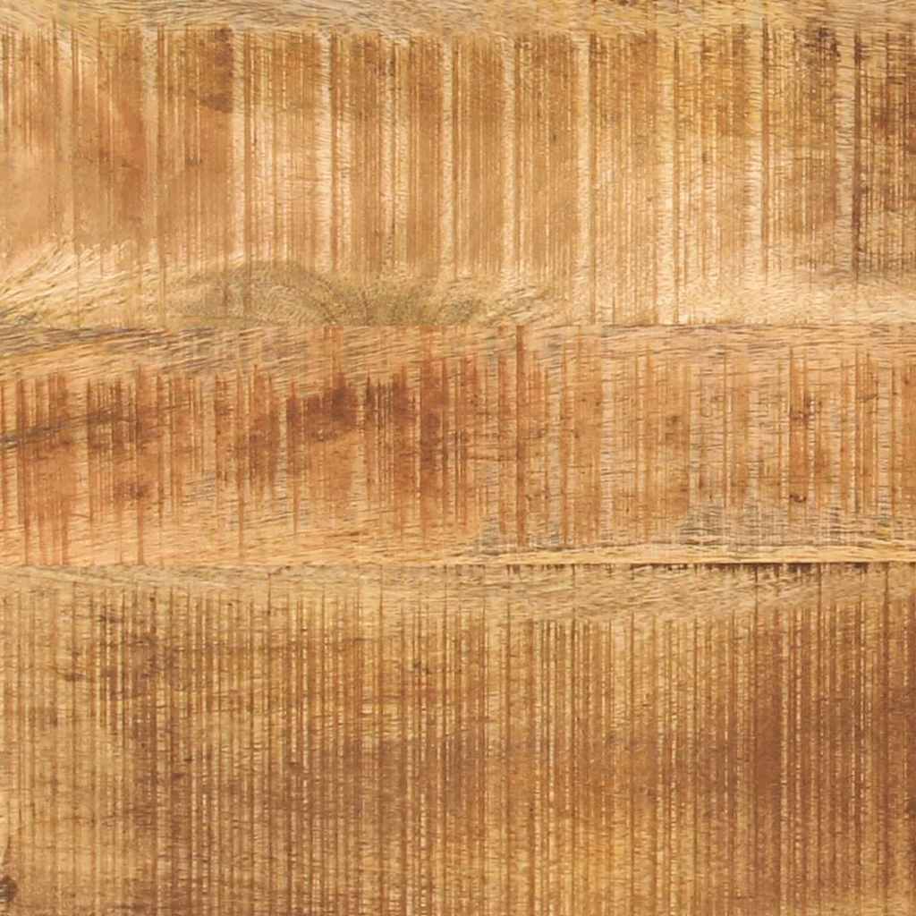 Sofabord Brun og sort 110 x 55 x 35 cm Massivt mangotræ