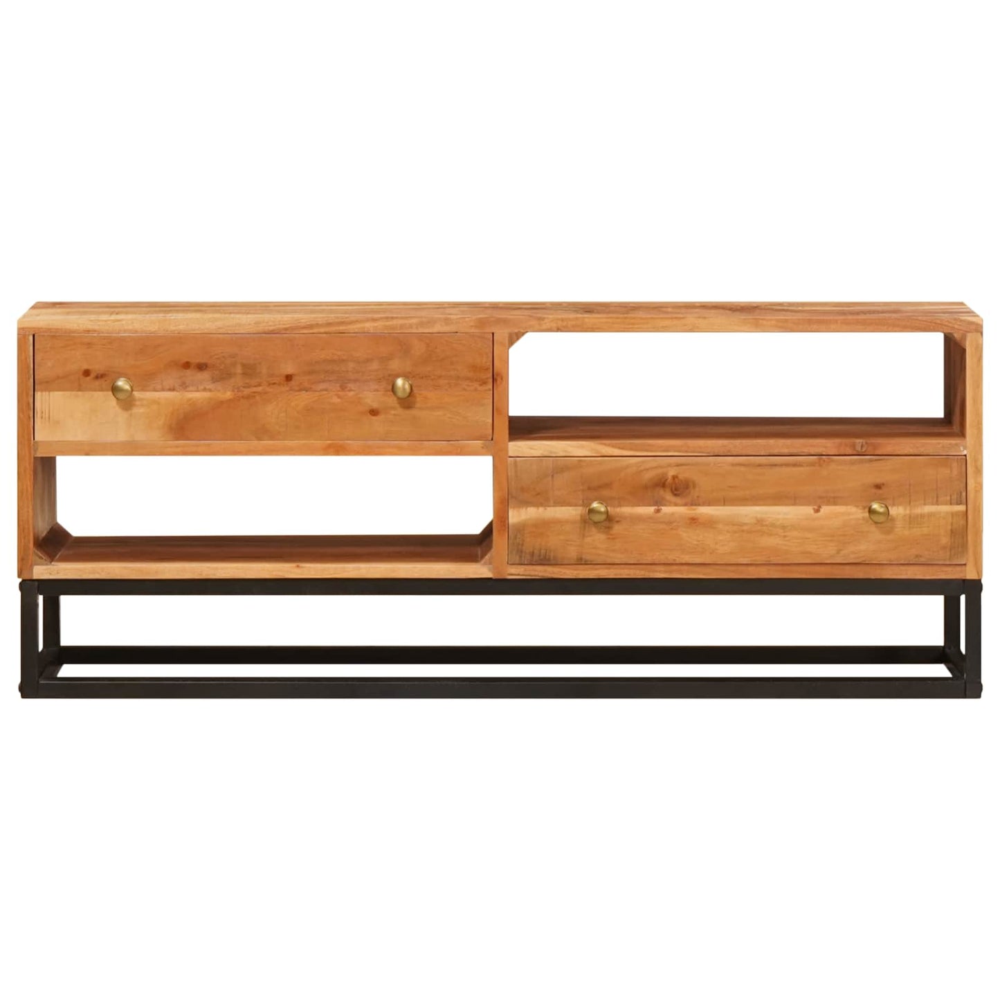 TV-skab Naturfarvet 110 x 30 x 44 cm Massivt Akacietræ
