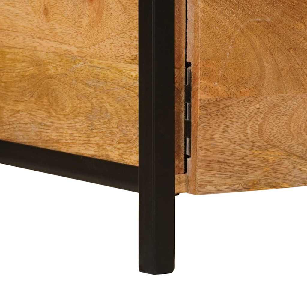 Opbevaringsskabe med dør Brun 110 x 30 x 40 cm Massivt mangotræ