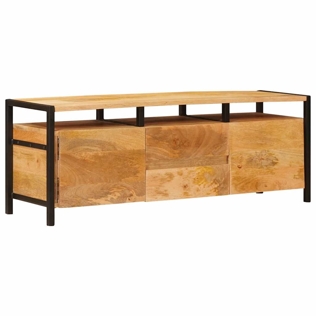Opbevaringsskabe med dør Brun 110 x 30 x 40 cm Massivt mangotræ