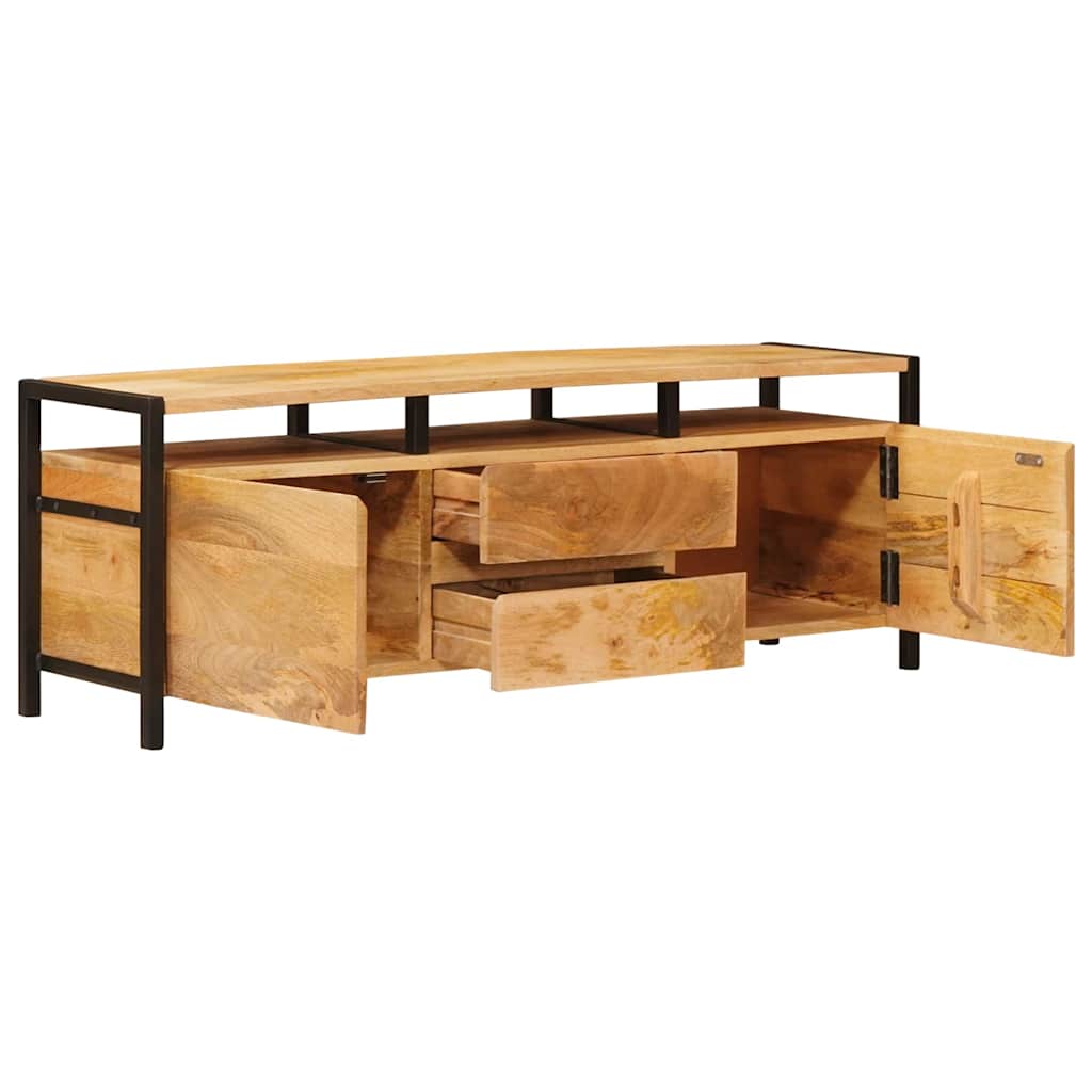 Opbevaringsskabe med dør Brun 110 x 30 x 40 cm Massivt mangotræ