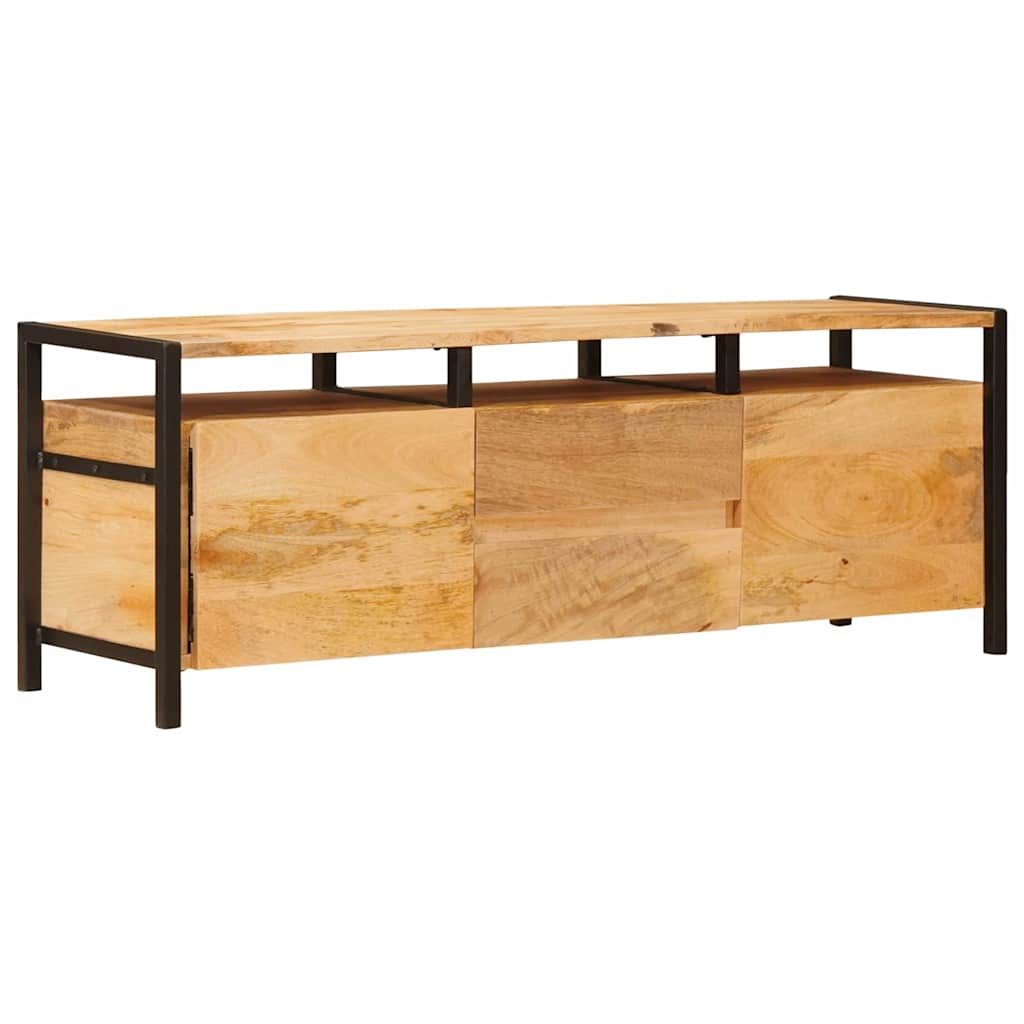 Opbevaringsskabe med dør Brun 110 x 30 x 40 cm Massivt mangotræ