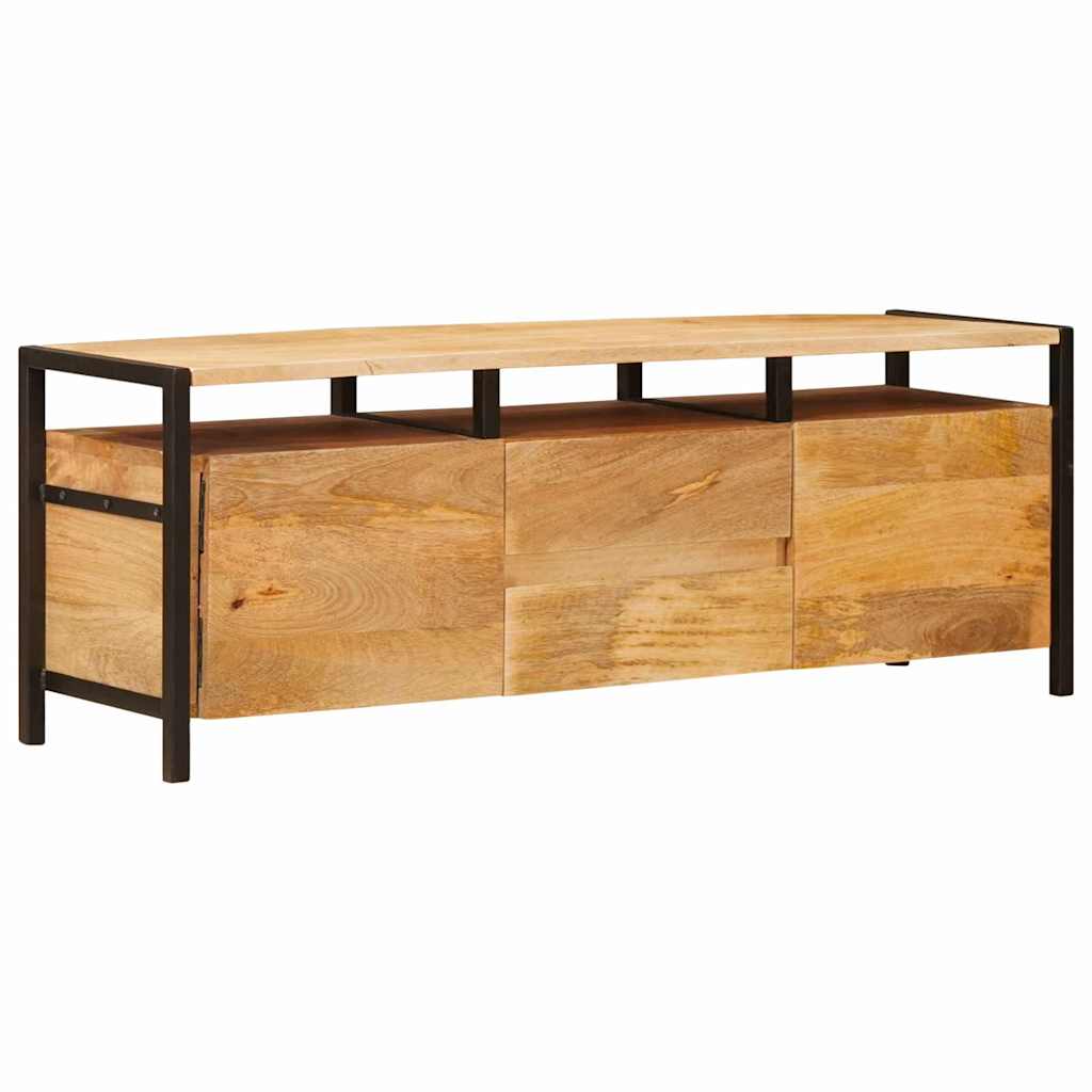Opbevaringsskabe med dør Brun 110 x 30 x 40 cm Massivt mangotræ