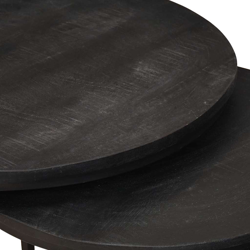 Nesting Kaffeborde 3 stk. Sort 54 x 54 x 40 cm