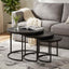 Nesting Kaffeborde 3 stk. Sort 54 x 54 x 40 cm