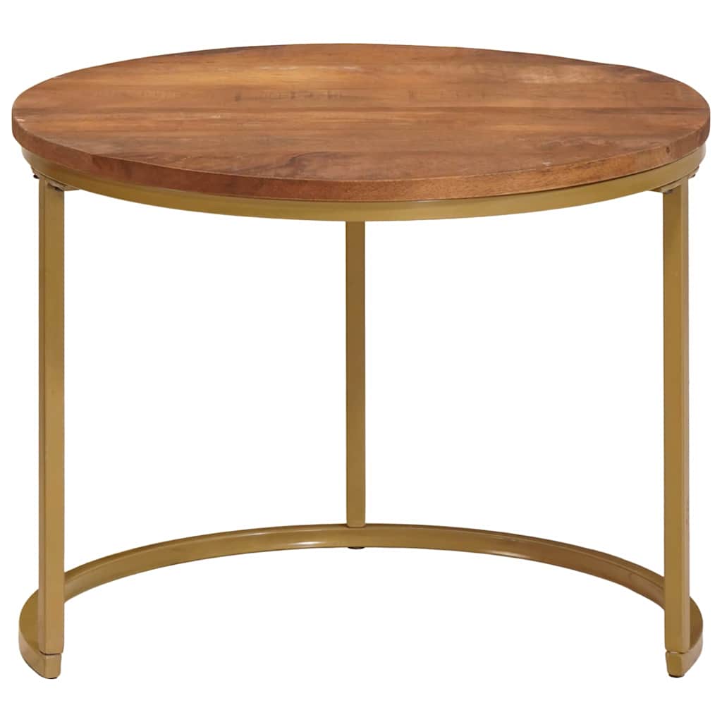 Nesting Kaffeborde 3 stk. Honningbrun 54 x 54 x 40 cm