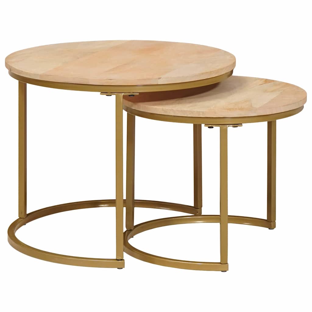 Nesting Kaffeborde 2 stk. Brun 50 x 50 x 40 cm