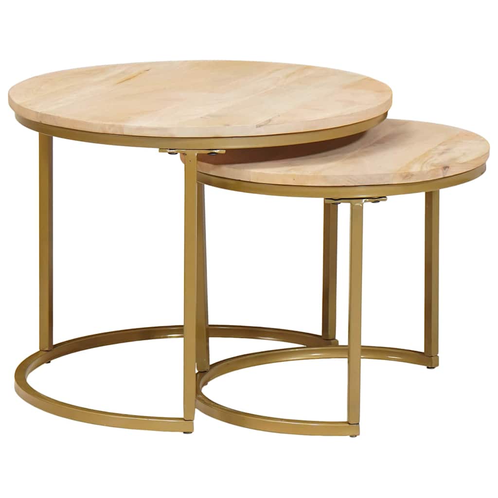 Nesting Kaffeborde 2 stk. Brun 50 x 50 x 40 cm