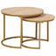 Nesting Kaffeborde 2 stk. Brun 50 x 50 x 40 cm