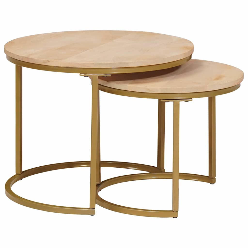 Nesting Kaffeborde 2 stk. Brun 50 x 50 x 40 cm