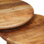Nesting Kaffeborde 2 stk. Brun Ø 50 x 40 cm Massivt mangotræ