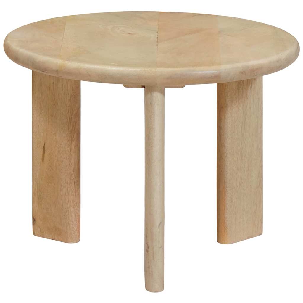 Nesting Kaffeborde 2 stk. Hvid Ø 50 x 40 cm Massivt mangotræ