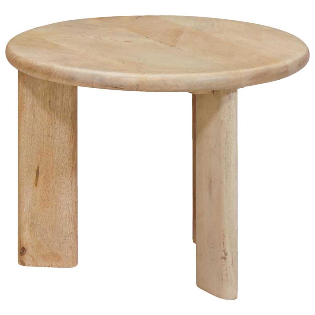 Nesting Kaffeborde 2 stk. Hvid Ø 50 x 40 cm Massivt mangotræ