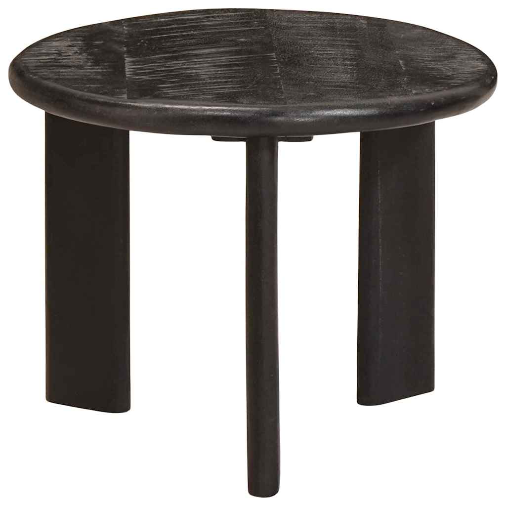 Nesting Kaffeborde 2 stk. Sort Ø 50 x 40 cm Massivt mangotræ