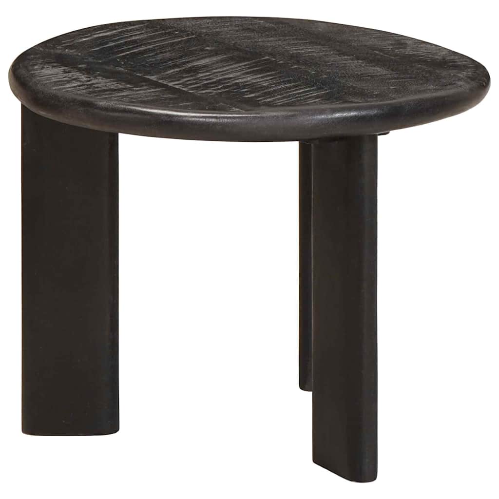 Nesting Kaffeborde 2 stk. Sort Ø 50 x 40 cm Massivt mangotræ