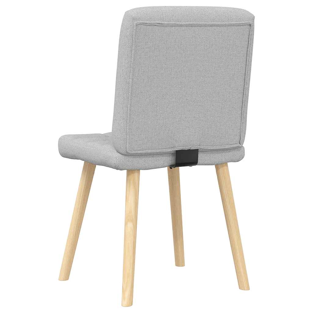 spisebordsstole 2 stk. stof sky grå