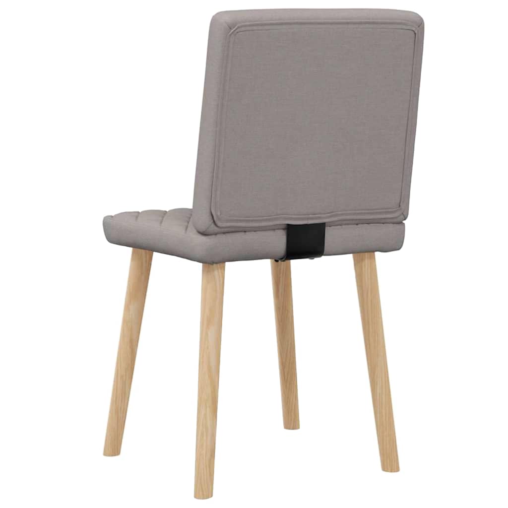 spisebordsstole 2 stk. stof gråbrun