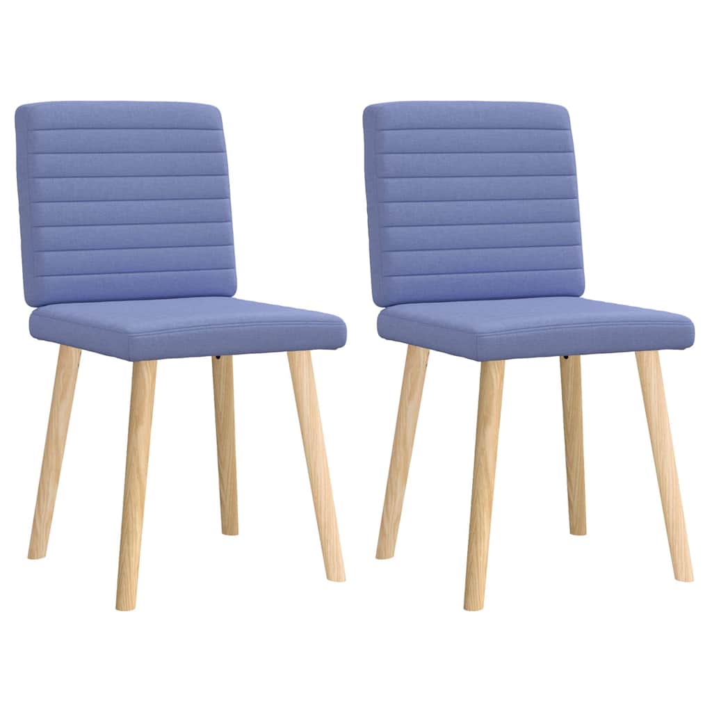 spisebordsstole 2 stk. Jeans blåt stof