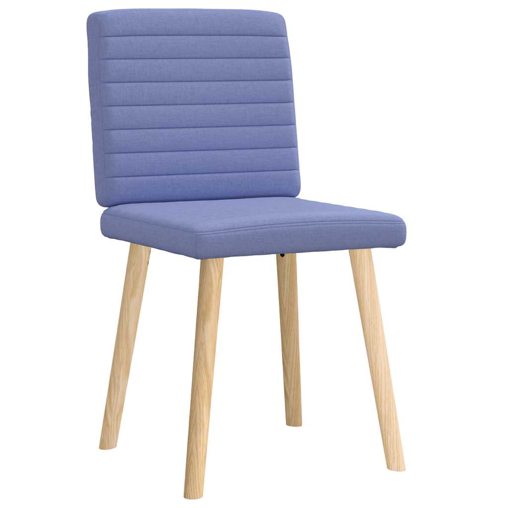 spisebordsstole 2 stk. Jeans blåt stof