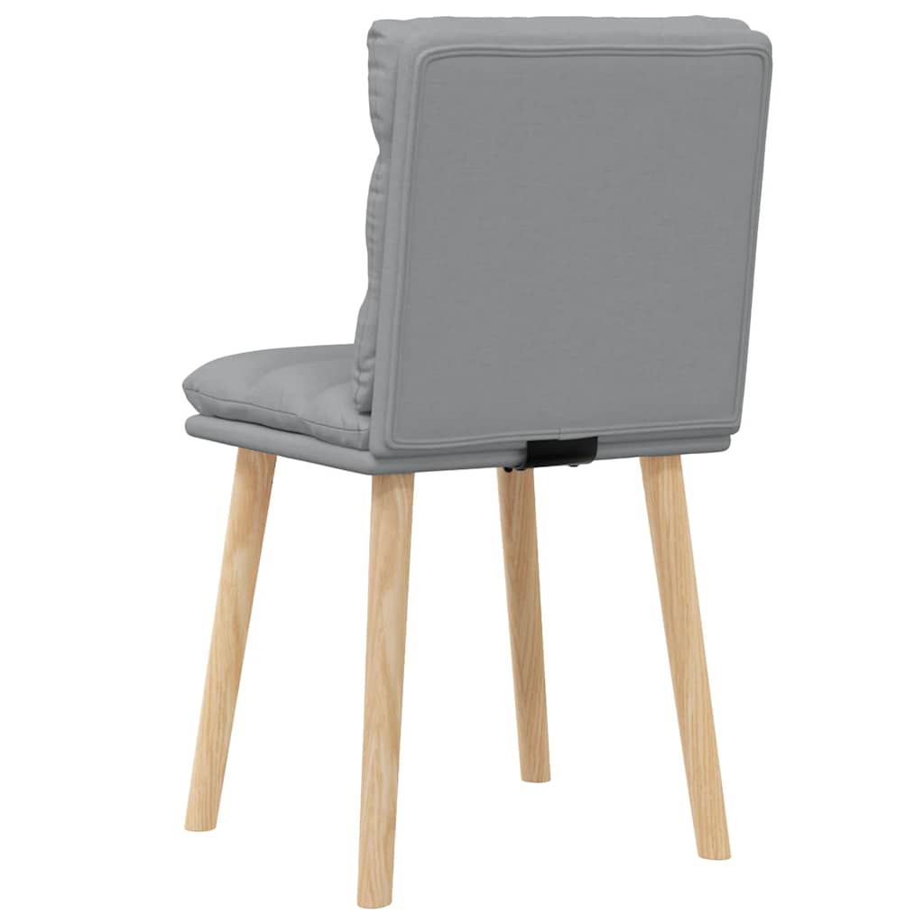 spisebordsstole 2 stk. stof lysegrå
