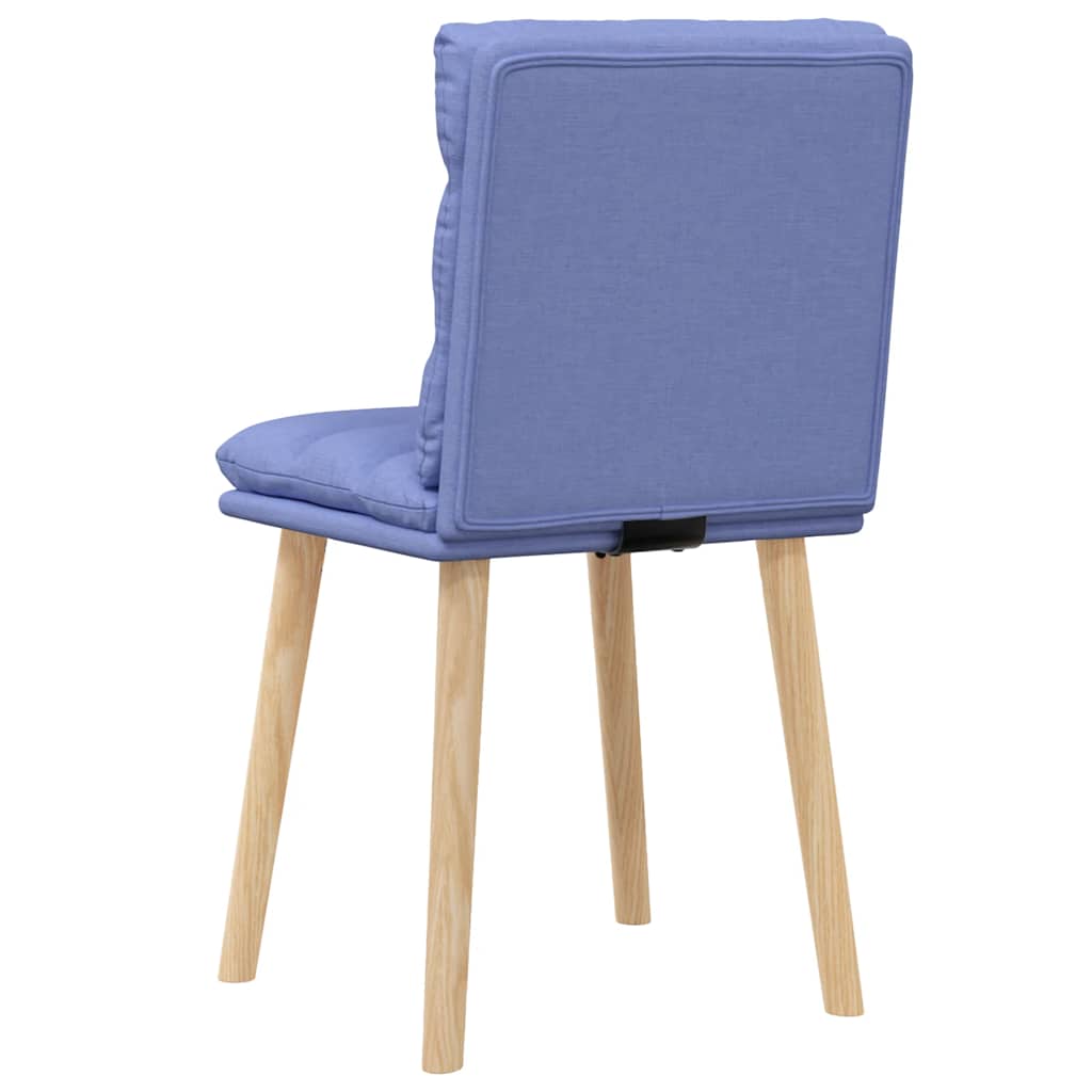 spisebordsstole 2 stk. Jeans blåt stof