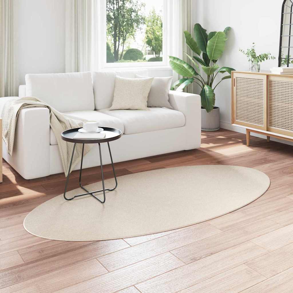 Tæppe HUARTE Beige 100 x 200 cm 100% polyester