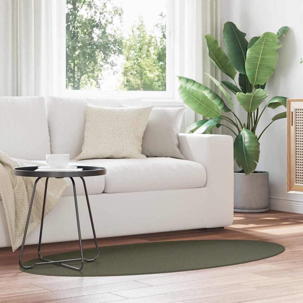 Tæppe HUARTE Skovgrøn 80 x 150 cm 100% polyester